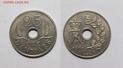 Дания 25 эйре 1967 года Фредерик IX - 13.11 - IMG_20221109_065537