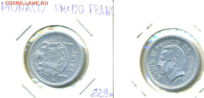 Монако 1 франк, 1943 до 14.11 - 1fr1943