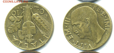 Италия 10 чентезимо, 1943 до 14.11 - Ital10c1943