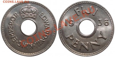 « - Мне трона не надо - любимую дай!» - fiji_1penny_1936