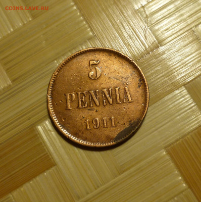 Финляндия, 5 пенни 1911 г. - P1060457.JPG