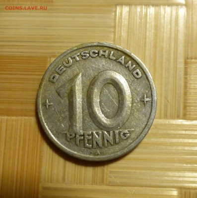 Германия, 10 пфеннигов , 1948 г. - P1060475.JPG