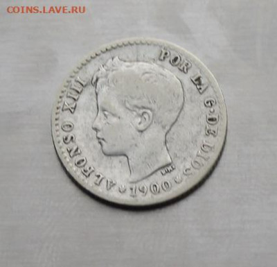 Испания 50 центов 1900 год - IMG_2745.JPG