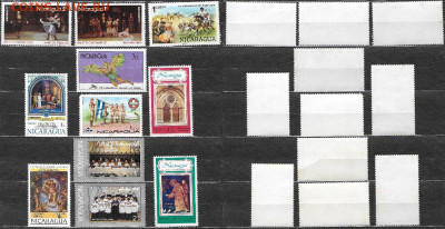 Марки Америки. ФИКС. Никарагуа. Подборка - Никарагуа