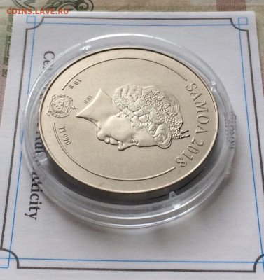 1 доллар 2018г. Моторспорт. Титан 990 проба.до 20.11.22 - 60