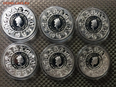 НИУЭ.1 доллар 2011г. Гороскоп. 6 шт. до 20.11.22 - 4