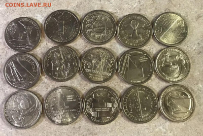 США 1 доллар инновации набор 15 монет - 1