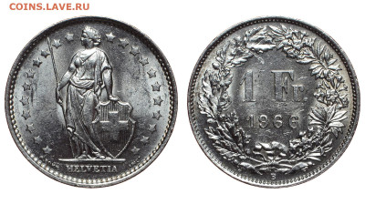 Швейцария. 1 франк 1966 г. До 20.11.22. - Р981.JPG
