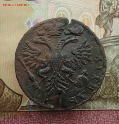 Кладовая денга 1730 года перечекан. До 20.11.22. - DSC02630.JPG