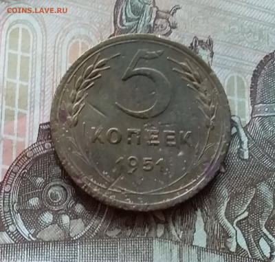 5 копеек 1951. До 20.11.22 в 22.00 - 20221117_150112
