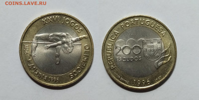 Португалия 200 эскудо 1996 года, 26 летние игры - 20.11 - IMG_20221116_192603