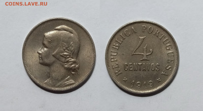 Португалия 4 сентаво 1919 года - 20.11 - IMG_20221116_193245