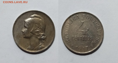 Португалия 4 сентаво 1917 года - 20.11 - IMG_20221116_193305