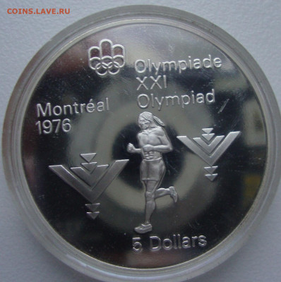 Олимпиада Монреаль, 5 Dollars, 1976 до 22-00 М.21.11.22г. - М1