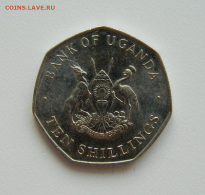 Уганда 10 шиллингов 1987 г,  до 23.11.22 - DSCN4302.JPG