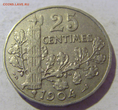 25 сантим 1904 Франция №1 25.11.2022 22:00 МСК - CIMG0707.JPG