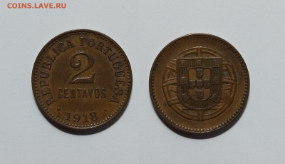 Португалия 2 сентавос 1918 года - 23.11 - IMG_20221118_202132
