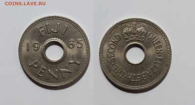 Фиджи 1 пенни 1965 г Елизавета II - 23.11 - IMG_20221118_202616