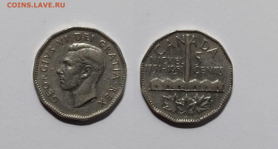 Канада 5 центов 1951 г открытие никеля Георг VI - 23.11 - IMG_20221118_202757