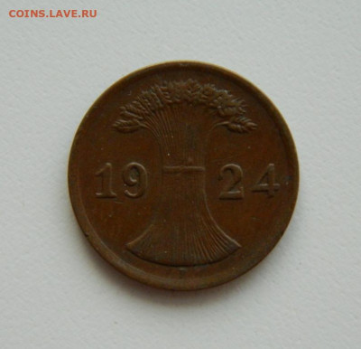 Германия 2 рейхспфеннига 1924 г. "F" до 23.11.22 - DSCN4288.JPG