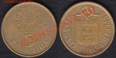 Португалия 5 эскудо 1987 до 05.12.2011 21-30 - Португалия 5 эскудо 1987