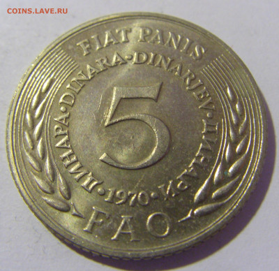5 динар 1970 ФАО Югославия №2 26.11.2022 22:00 МСК - CIMG1316.JPG