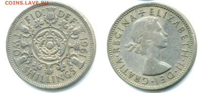 Великобритания 2 шиллинга (флорин), 1961 до 24.11 - GB2shil1961