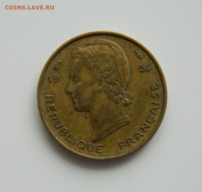 Французская Западная Африка 5 франков 1956г(Фауна) до 24.11. - DSCN4401.JPG