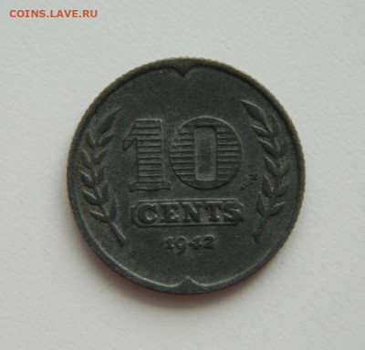 Нидерланды 10 центов 1942 г. (Цинк) до 28.11.22 - DSCN4507.JPG