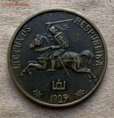 Литва. 10 центов 1925г - 7BDE52F3-129C-4F80-9599-CCD438CB8BD6