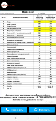 Почем скупают цветмет и чермет у Вас? - Screenshot_20221119_125020_com.avito.android
