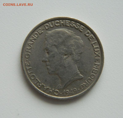 Люксембург 5 франков 1949 г. до 29.11.22 - DSCN4564.JPG