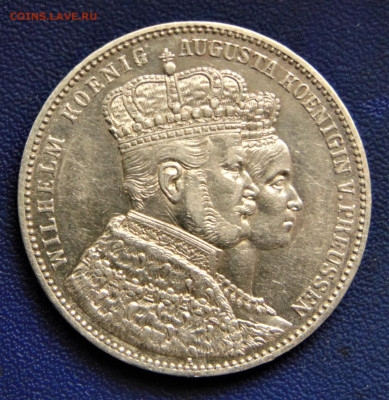 Пруссия. Коронационный талер 1861. До 02.12.22 - 9-60€.JPG