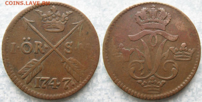 1 копейка 1757 перечекан? - Швеция 1 эре 1747    196-АСС41-4260