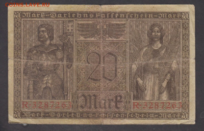 Германия 1918 20 марок до 03 12 - 5