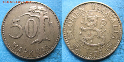 Финляндия 50 марок 1953 до 04-12-22 в 22:00 - Финляндия 50 марок 1953 Н    1188