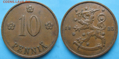 Финляндия 10 пенни 1935 до 04-12-22 в 22:00 - Финляндия 10 пенни 1935    5018