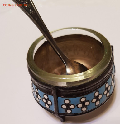 солонка с ложечкой. эмаль. СССР. до 01.12. - 20210930_200439