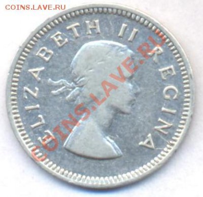 Ag  ЮАР 3 пенса 1956 г.До 9.12.11 г. 21-00 МСК. - ЮАР.1