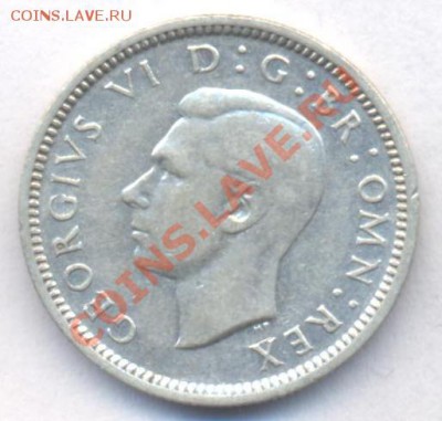 Ag  Великобритания 6 пенсов 1937 г.До 9.12.11 г. 21-0 - Брит 37.1