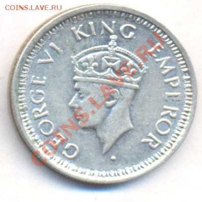 4 рупии 1943 г. До 9.12.11 г. 21-00 - Индия.1