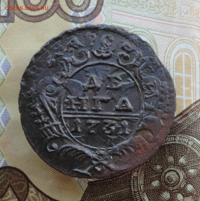 Кладовая денга 1731 года перечекан. До 30.11.22. - DSC03051.JPG