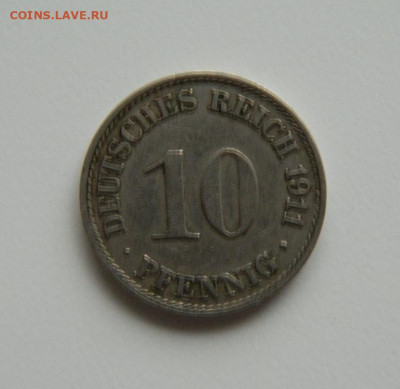 Германия 10 пфеннигов 1911 г. "А". до 05.12.22 - DSCN4555.JPG