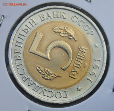 5 рублей 1991 года "Винторогий козел" раскол??? - IMG_1580.JPG