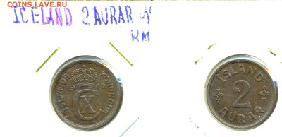 Исландия 2 эйре, 1940 до 01.12 - Icland2au1940