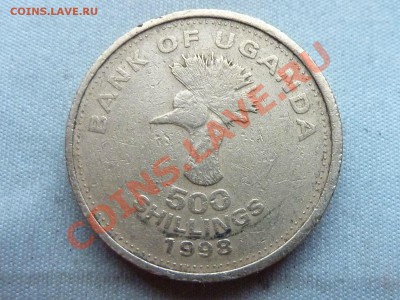 УГАНДА 500 шиллингов 1998г. ГОЛОВА СТРАУСА до 10.12.11 - MEMO0063.JPG