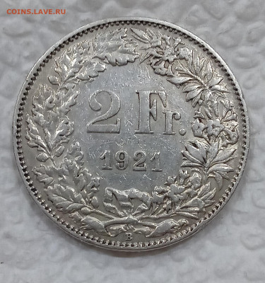 Швейцария 2 франка 1921 до 4.12 - IMG_20221130_185009