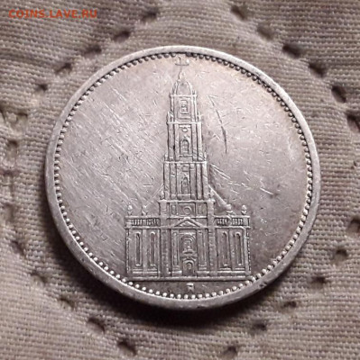 Германия. 5 марок 1934 г. А. Кирха. До 04.12.22. - 20221201_170332