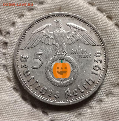 Германия. 5 марок 1936 г. E. Гинденбург. До 04.12.22. - 20221201_233745