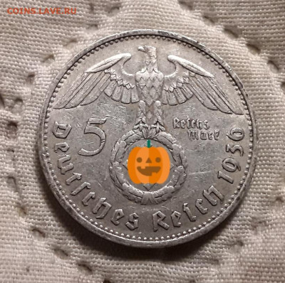 Германия. 5 марок 1936 г. F. Гинденбург. До 04.12.22. - 20221201_234518
